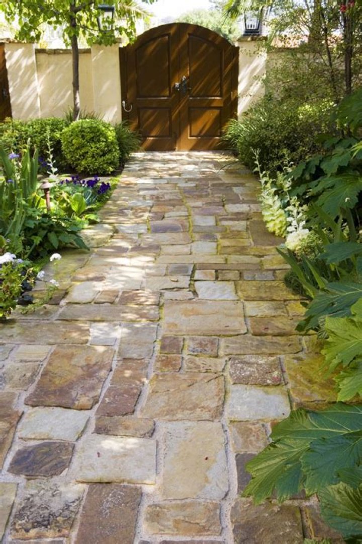 18 Stunning Stone Walkways - Garden Path Ideas