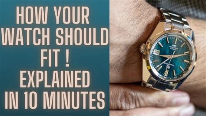 How Should Your Watch Fit?
