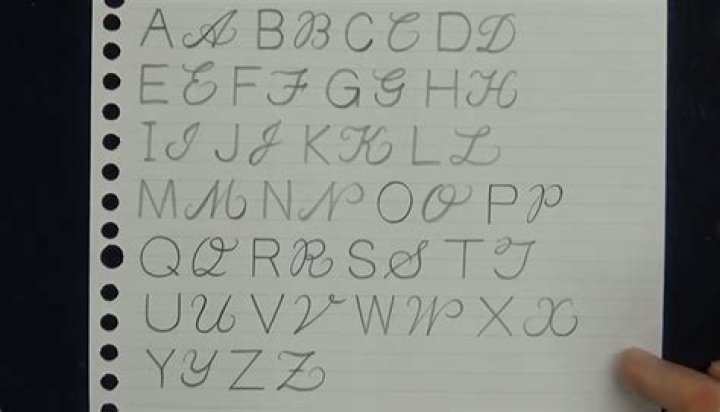 Print and cursive capital letters, neatly handwritten